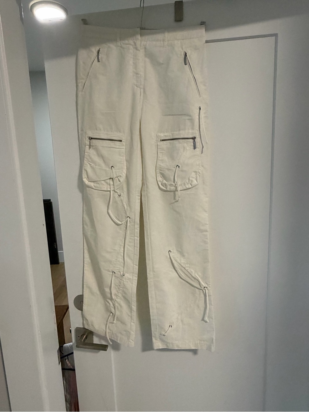 Lisa Cerano White Cargo Pants